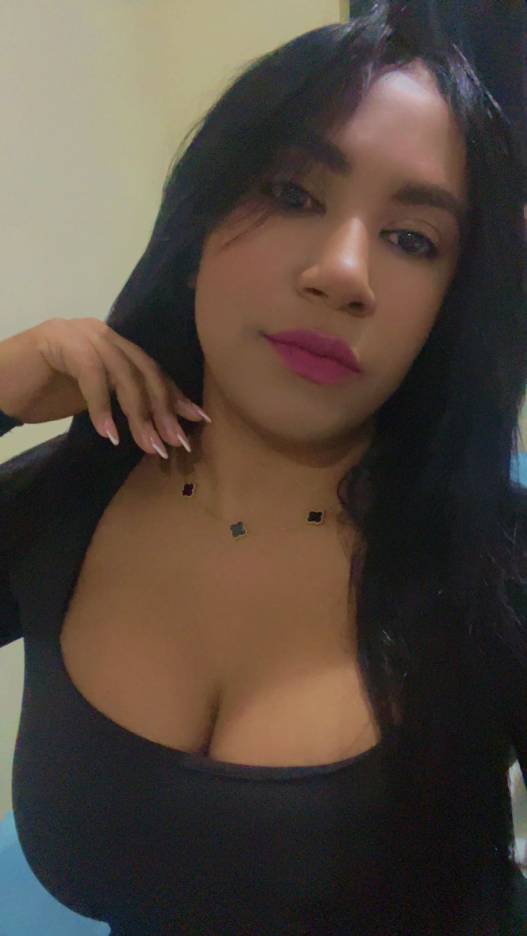 Woman on a private one-on-one video chat